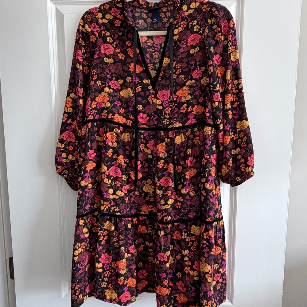 Floral Mini Dress - Multicolor